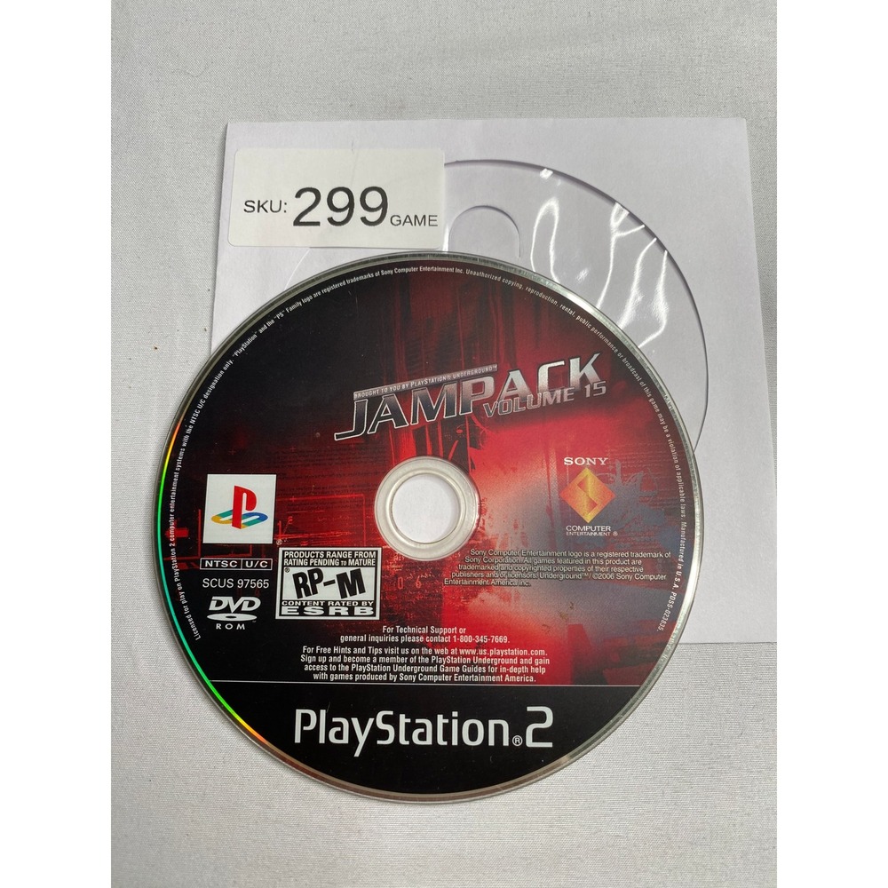 Sony PlayStation 2 Jampack Volume 15 PS2 Demo Disc